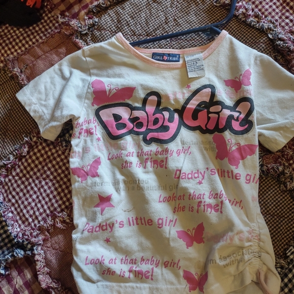 Vintage baby girl girl summer shirt size 5-6 - Picture 2 of 9